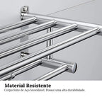 Porta Toalha Duplo Toalheiro Aço Inoxidável Para Banheiro - imagem do produto 5