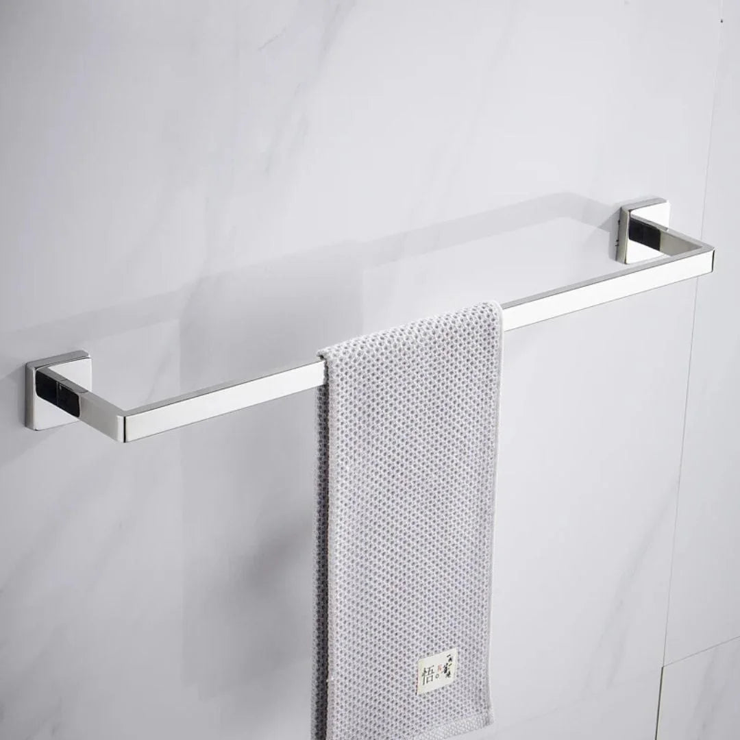 Porta Toalha Para Banheiro Cromado Premium - foto principal