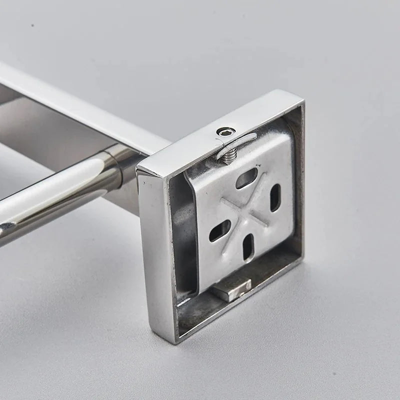 Porta Toalha Para Banheiro Cromado Premium - imagem do produto 3