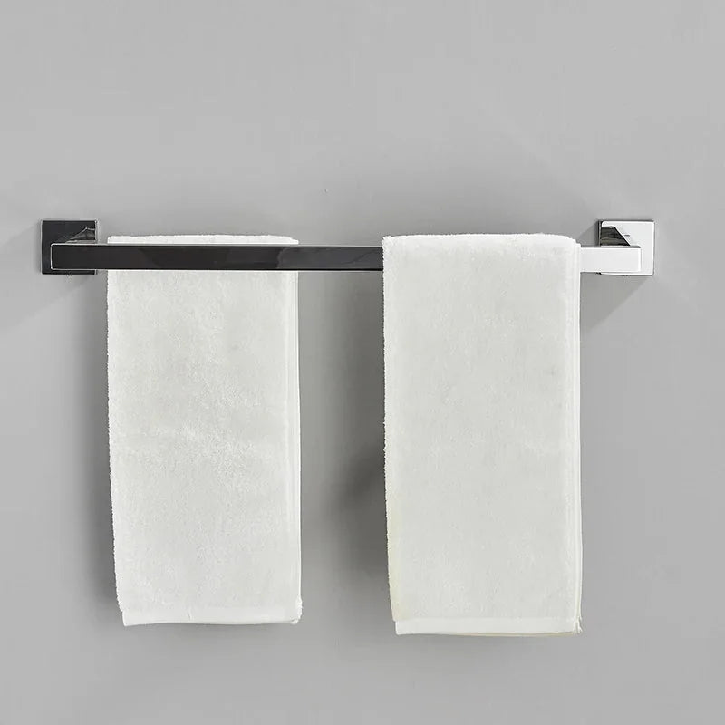 Porta Toalha Para Banheiro Cromado Premium - imagem do produto 5