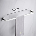 Porta Toalha Para Banheiro Cromado Premium - Porta Toalha Para Banheiro 50cm