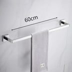 Porta Toalha Para Banheiro Cromado Premium - Porta Toalha Para Banheiro 60cm