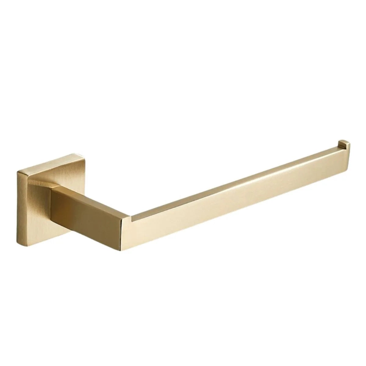 Porta Toalha Rosto Para Banheiro 26cm Aço Inoxidável - Porta Toalha Rosto Dourado Fosco