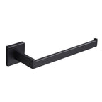 Porta Toalha Rosto Para Banheiro 26cm Aço Inoxidável - Porta Toalha Rosto Preto