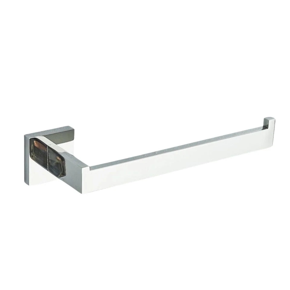 Porta Toalha Rosto Para Banheiro 26cm Aço Inoxidável - Porta Toalha Rosto Cromado