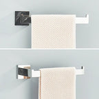 Porta Toalha Rosto Para Banheiro 26cm Aço Inoxidável - imagem do produto 3