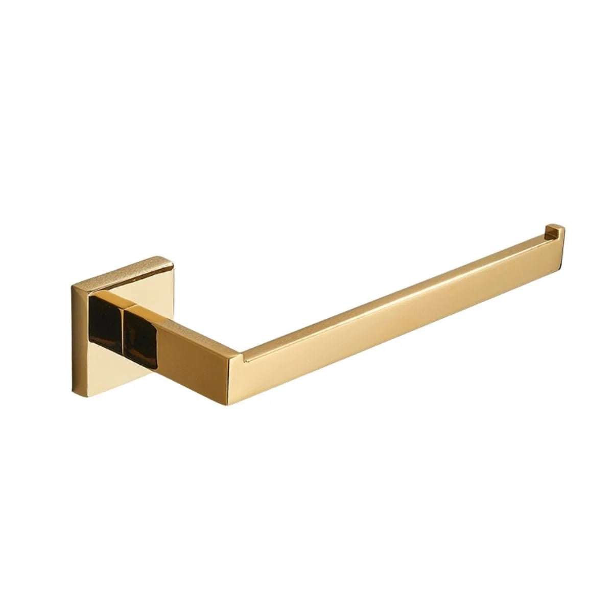 Porta Toalha Rosto Para Banheiro 26cm Aço Inoxidável - Porta Toalha Rosto Dourado