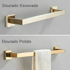 Porta Toalhas Para Banheiro Inox 40cm - imagem do produto 5