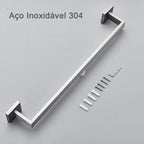 Porta Toalhas Para Banheiro Inox 40cm - imagem do produto 6