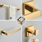 Porta Toalhas Para Banheiro Kit Completo 4 Peças Inox 60cm Royal Elegance - imagem do produto 6