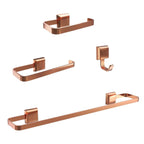 Porta Toalhas Para Banheiro Kit Completo 4 Peças rosé - rosé
