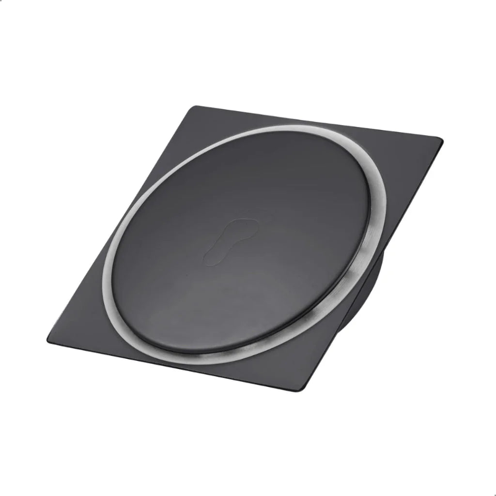Ralo Click De Banheiro Inteligente 15x15 Inox Preto Fosco - foto principal