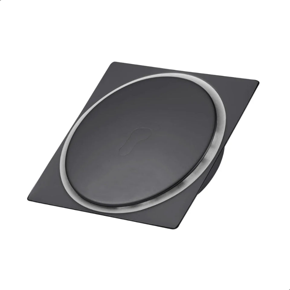 Ralo Click De Banheiro Inteligente 15x15 Inox Preto Fosco - foto principal
