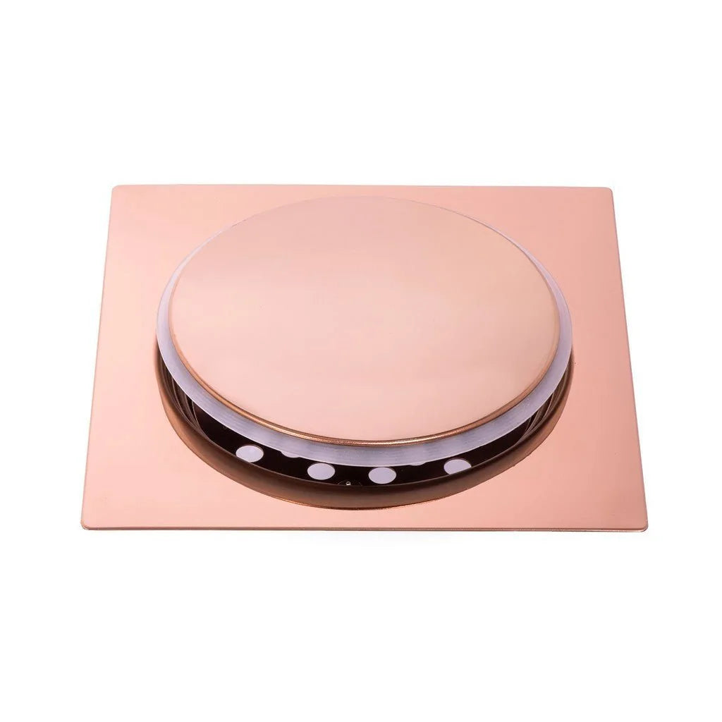 Ralo De Banheiro Click Inteligente 10x10 cm Inox rosé - rosé