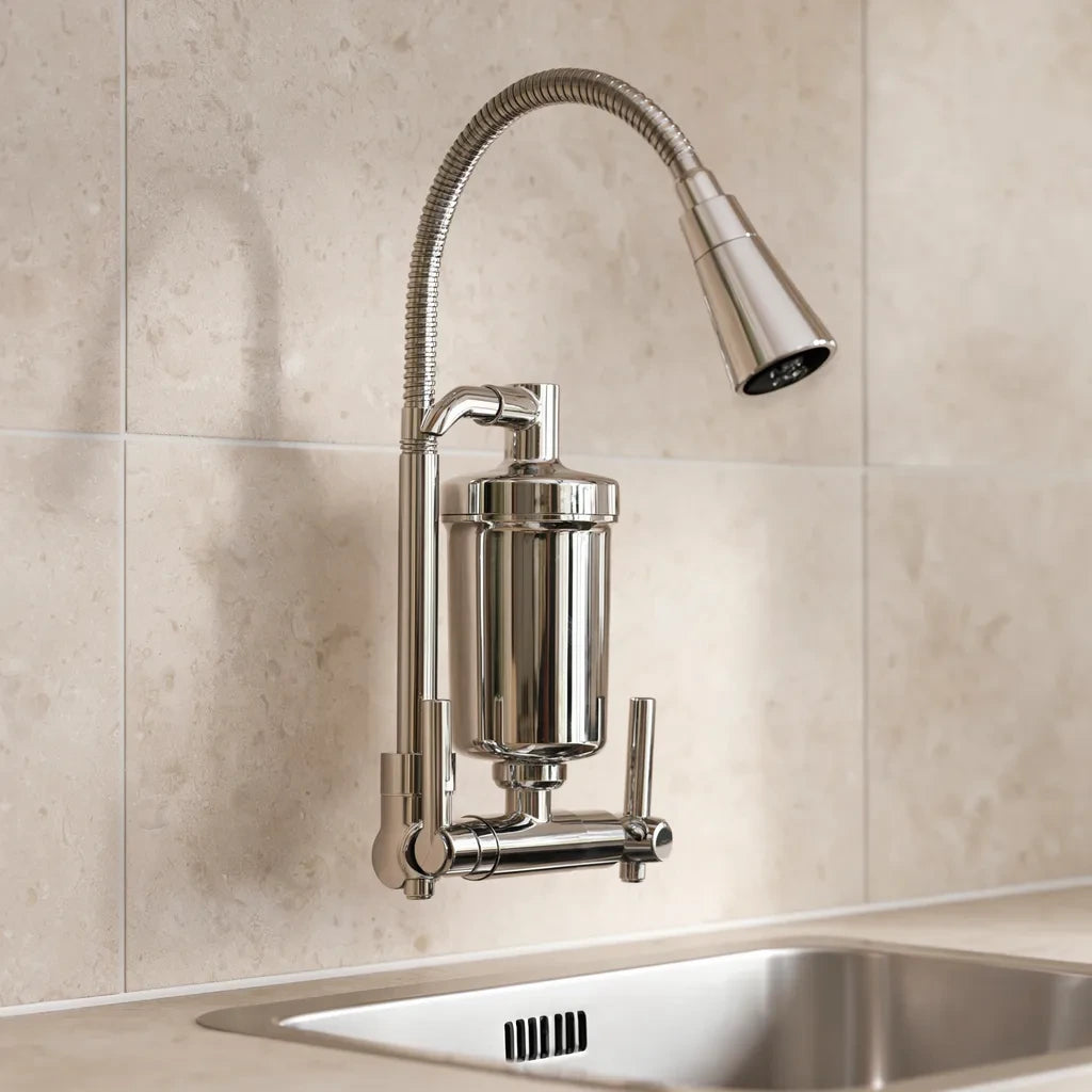 Torneira Royal Axis cromada — capa ambientada na cozinha