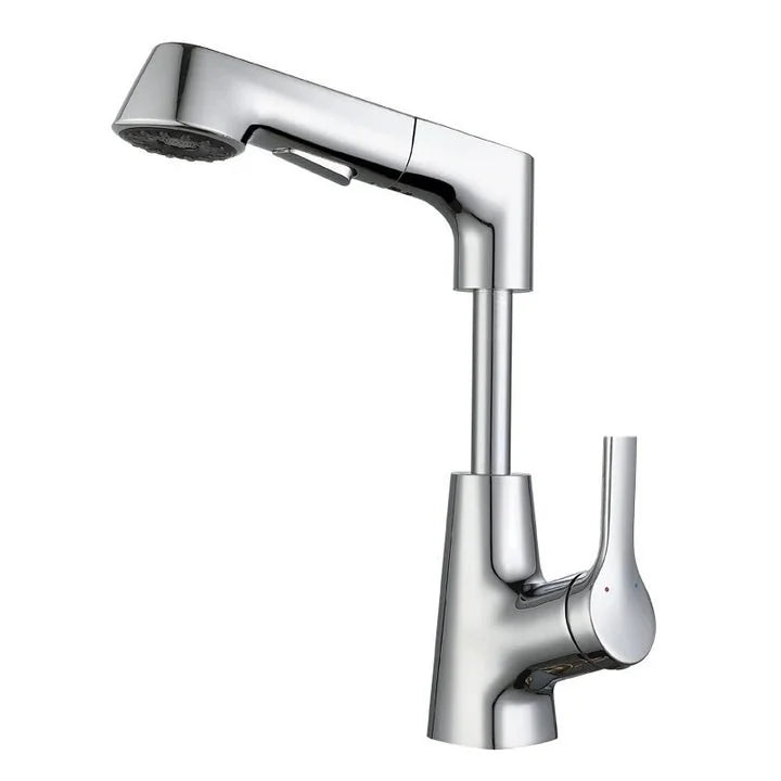 Torneira Banheiro Monocomando Mangueira Extensível Pull-Out Sapphire - Cromado