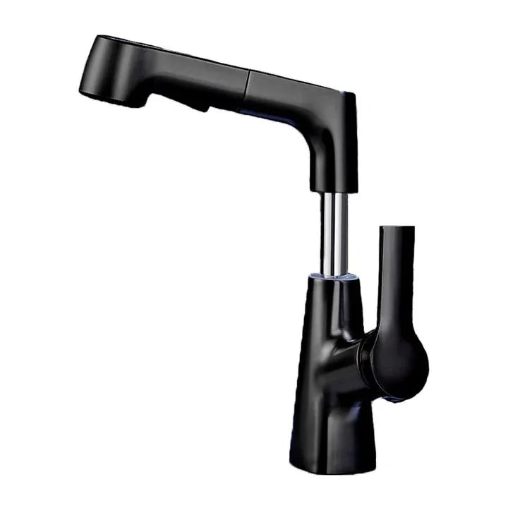 Torneira Banheiro Monocomando Mangueira Extensível Pull-Out Sapphire - Preto