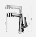 Torneira Banheiro Monocomando Mangueira Extensível Pull-Out Sapphire - imagem do produto 2