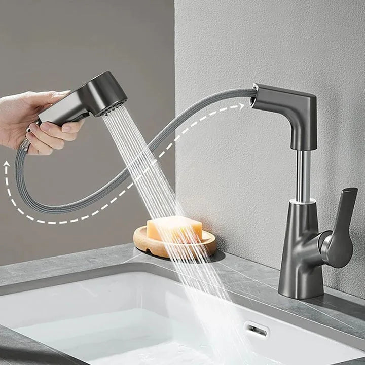 Torneira Banheiro Monocomando Mangueira Extensível Pull-Out Sapphire - imagem do produto 8