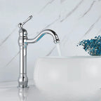 Torneira Bica Alta Gourmet Monocomando Para Banheiro Lavabo - Cromado Alto