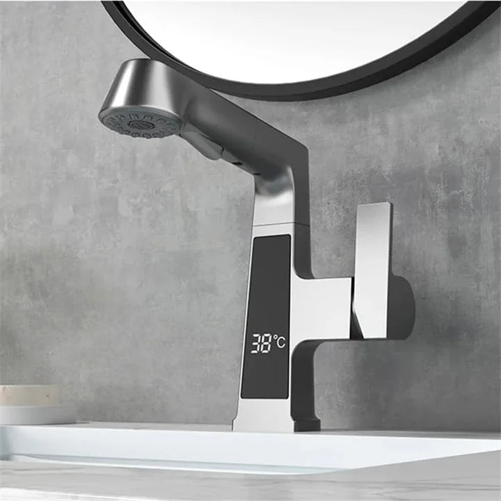 Torneira Com Display Digital Monocomando Mangueira Extensível Pull-Out - imagem do produto 3