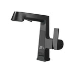 Torneira Com Display Digital Monocomando Mangueira Extensível Pull-Out - Preto