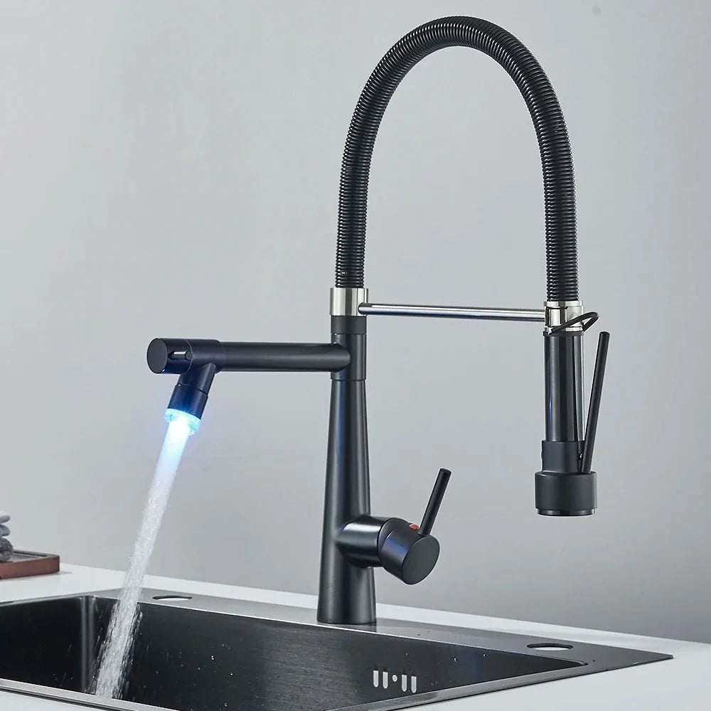Torneira Gourmet Monocomando Para Cozinha - Preto