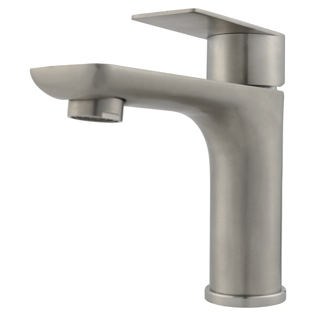 Torneira monocomando Luxury para lavatório brushed nickel Royal