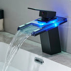 Torneira Para Banheiro Cascata Gourmet Monocomando AquaGlam - Preto 1 Furo