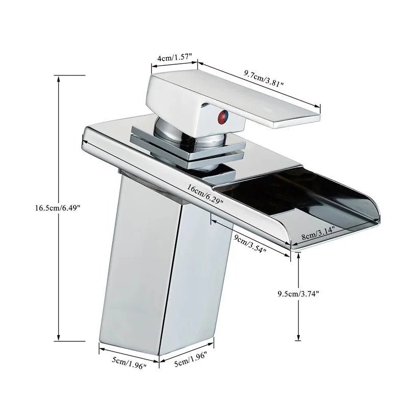 Torneira Para Banheiro Cascata Gourmet Monocomando AquaGlam - imagem do produto 5