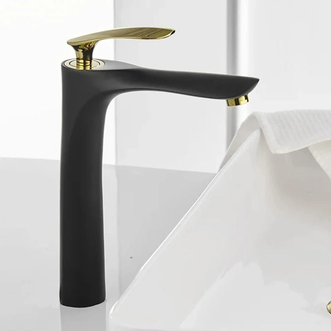 Torneira Para Banheiro Gourmet Monocomando Aqua Lux - Preto