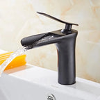 Torneira Para Banheiro Monocomando Cascata - Preto Escovado