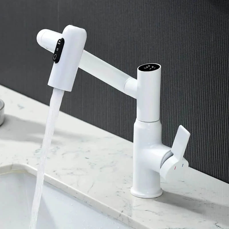 Torneira Para Banheiro Monocomando Misturador Com Display Digital LED 360° Rotação - imagem do produto 10