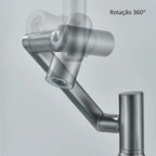 Torneira Para Banheiro Monocomando Misturador Com Display Digital LED 360° Rotação - imagem do produto 6