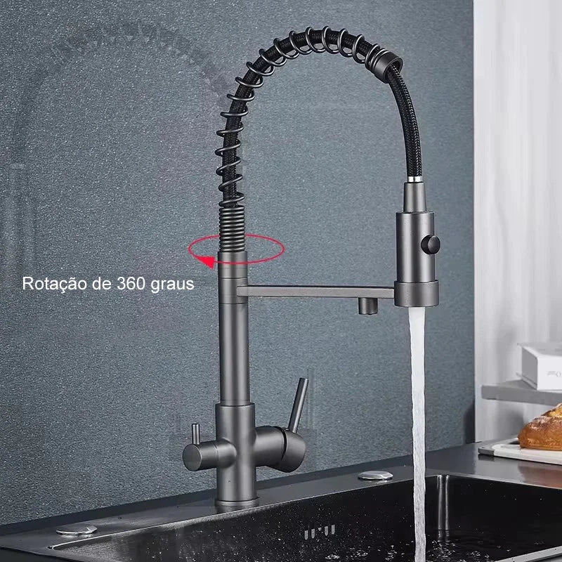 Torneira Para Cozinha Gourmet Articulada Com Filtro - imagem do produto 5