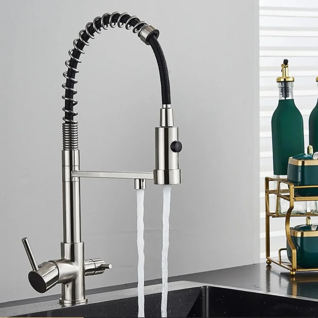 Torneira Para Cozinha Gourmet Articulada Com Filtro - Cromado