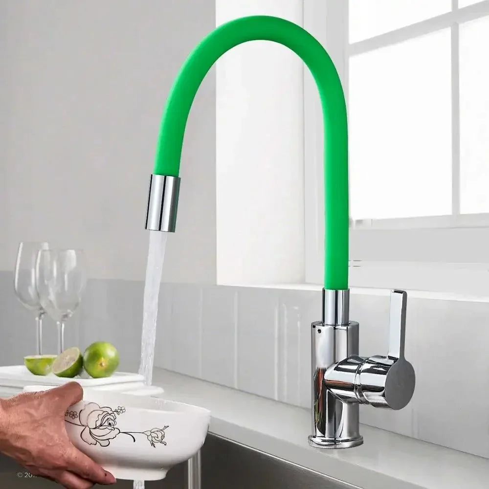 Torneira Para Cozinha Gourmet Flexível - Verde