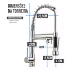 Torneira Para Cozinha Gourmet Monocomando - imagem do produto 3