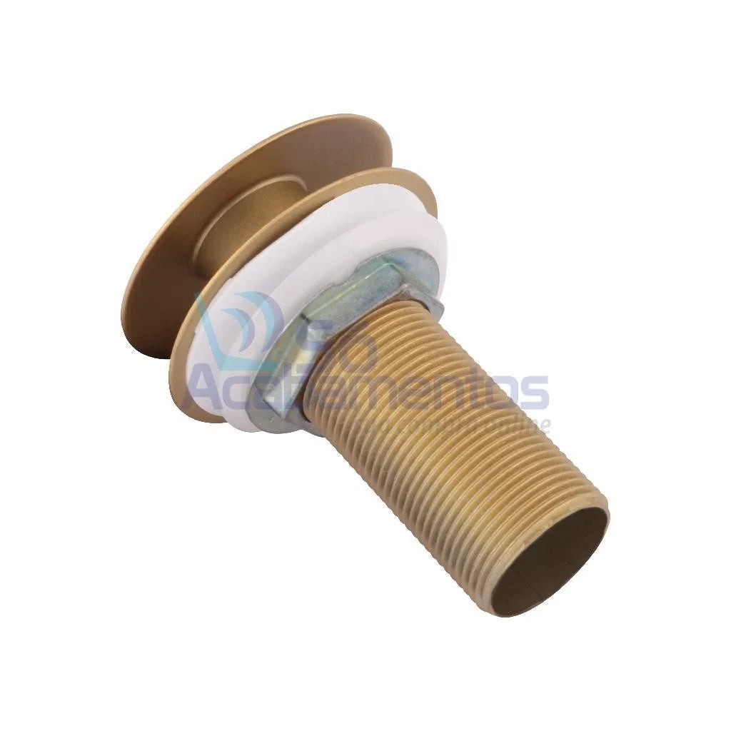 Válvula Click Pia Banheiro Lavabo Dourado Escovado Metal 7/8 Para Cubas em Geral - imagem do produto 3