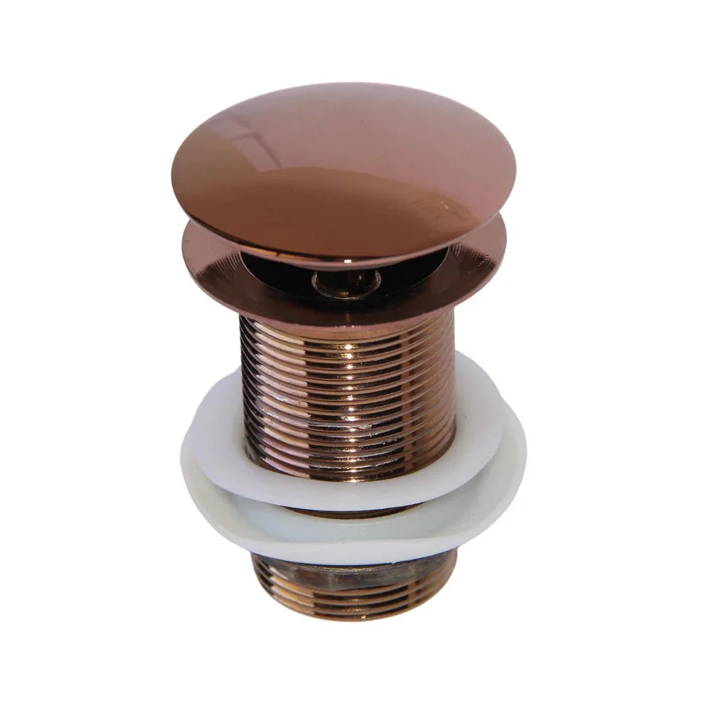 Válvula Click Pia Banheiro Lavabo P/ Cuba Pia rosé de 4cm - rosé